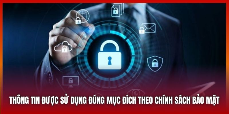 Thông tin được sử dụng đúng mục đích theo Chính sách bảo mật